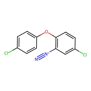 Benzenediazonium, 5-chloro-2-(4-chlorophenoxy)- structure