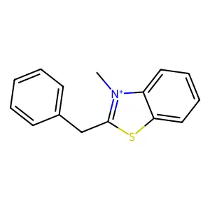2-Benzyl-3-methyl-1,3-benzothiazol-3-ium structure