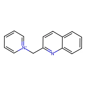 2-(Pyridin-1-ium-1-ylmethyl)quinoline structure