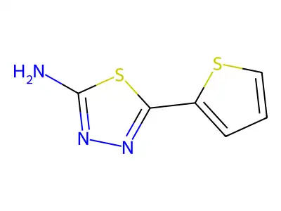 5-(Thiophen-2-yl)-1,3,4-thiadiazol-2-amine structure