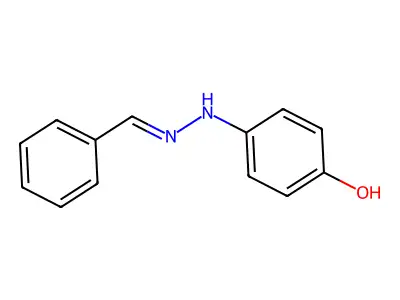 4-(2-Benzylidenehydrazinyl)phenol structure