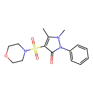 Morpholine, 4-(antipyrinylsulfonyl)- structure