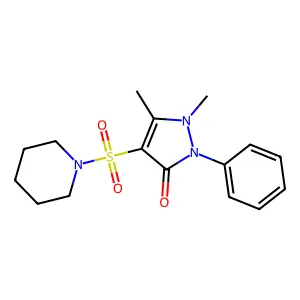 Piperidine, 1-(antipyrinylsulfonyl)- structure
