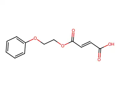 Mono(phenoxyethyl) maleate structure