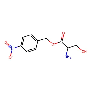 L-Serine, (4-nitrophenyl)methyl ester structure