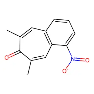 6,8-Dimethyl-1-nitro-7h-benzo[7]annulen-7-one structure