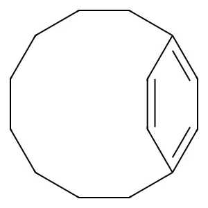 Bicyclo(8.2.2)tetradeca-10,12,13-triene structure