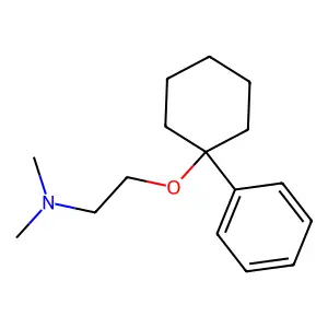 N,N-二甲基-2-[(1-苯基环己基)氧]乙胺 structure
