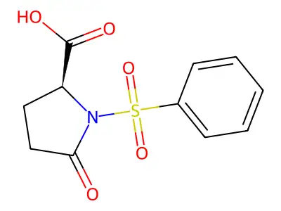 5-Oxo-1-(phenylsulfonyl)proline structure