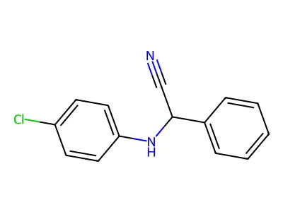 Acetonitrile, (p-chloroanilino)phenyl- structure