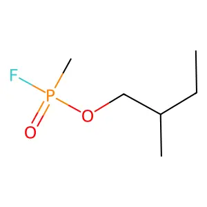 2-Methyl-1-butyl methylphosphonofluoridate structure
