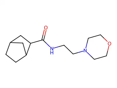 N-[2-(morpholin-4-yl)ethyl]bicyclo[2.2.1]heptane-2-carboxamide structure