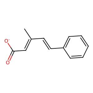 (2Z,4Z)-3-methyl-5-phenylpenta-2,4-dienoate structure