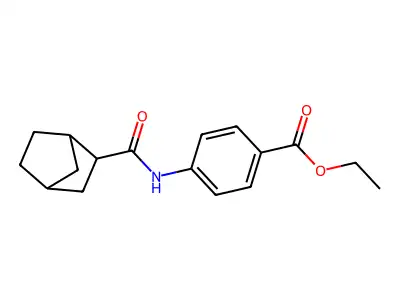 Ethyl 4-[(bicyclo[2.2.1]hept-2-ylcarbonyl)amino]benzoate structure