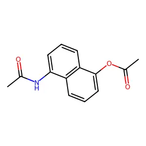 N-[5-(乙酰氧基)-1-萘基]乙酰胺 structure
