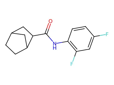 N-(2,4-difluorophenyl)bicyclo[2.2.1]heptane-2-carboxamide structure