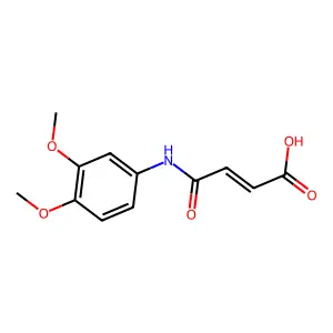 4-(3,4-二甲氧基苯氨基)-4-氧代丁-2-烯酸 structure