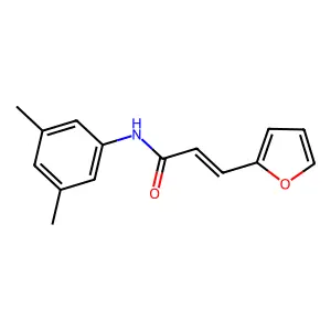 N-(3,5-dimethylphenyl)-3-(furan-2-yl)prop-2-enamide structure