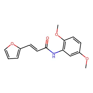 N-(2,5-dimethoxyphenyl)-3-(furan-2-yl)acrylamide structure