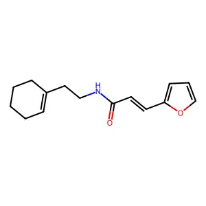 (2E)-N-[2-(cyclohex-1-en-1-yl)ethyl]-3-(furan-2-yl)prop-2-enamide structure