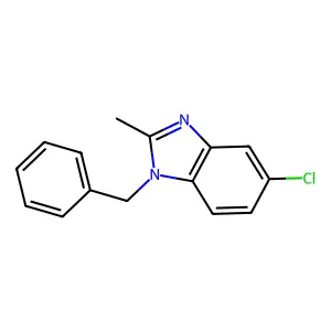 1-Benzyl-5-chloro-2-methylbenzimidazole structure