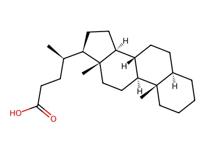 胆烷-24-酸 structure