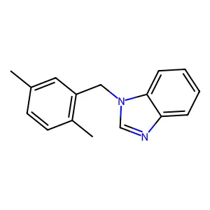 1-(2,5-dimethylbenzyl)-1H-benzimidazole structure