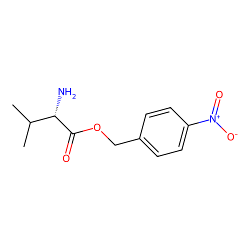 L-valine p-nitrobenzyl ester structure