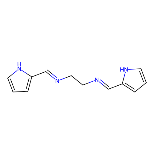 N-(1H-pyrrol-2-ylmethylene)-N-{2-[(1H-pyrrol-2-ylmethylene)amino]ethyl}amine structure