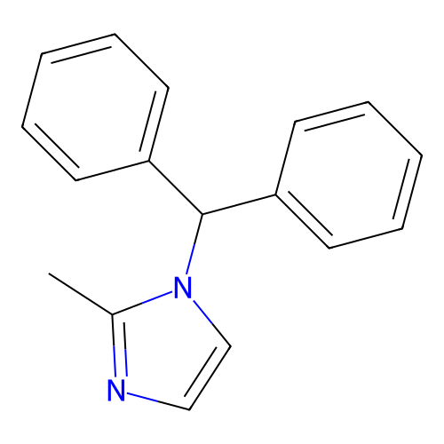 1-Benzhydryl-2-methylimidazole structure