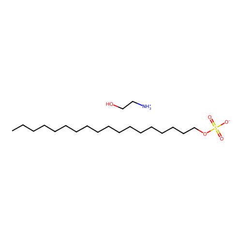 2-Hydroxyethylazanium;octadecyl sulfate structure