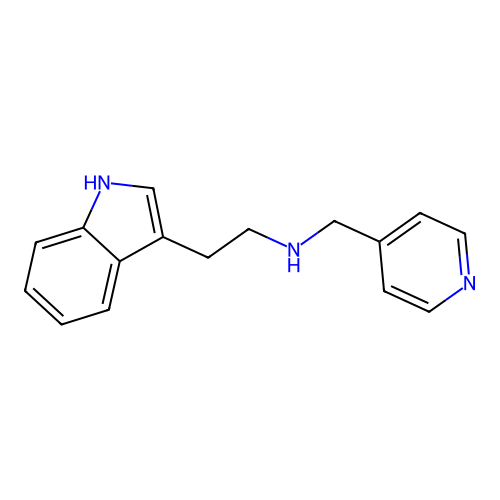 2-(1H-indol-3-yl)-N-(pyridin-4-ylmethyl)ethanamine structure