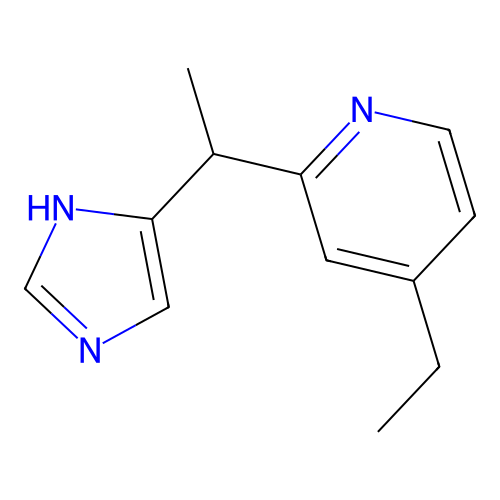 2-(1-(1H-Imidazol-5-yl)ethyl)-4-ethylpyridine structure