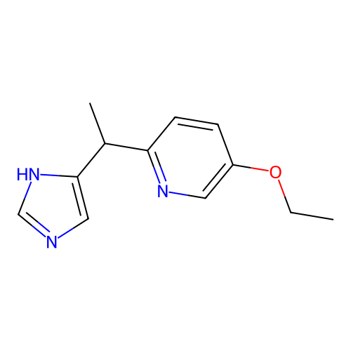 2-(1-(1H-Imidazol-5-yl)ethyl)-5-ethoxypyridine structure
