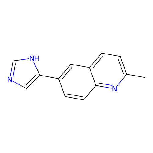 6-(1H-imidazol-4-yl)-2-methylquinoline structure