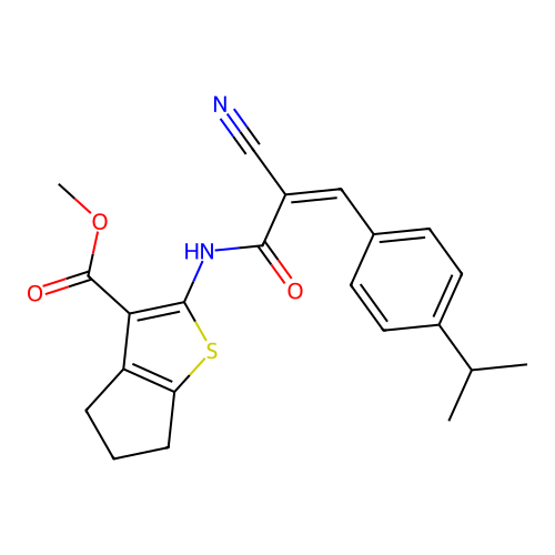 C22H22N2O3S structure
