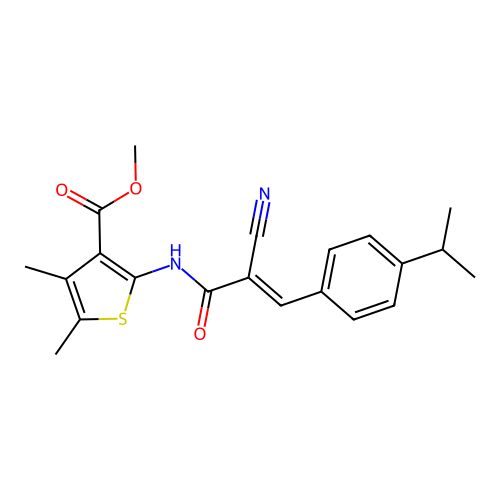 C21H22N2O3S structure