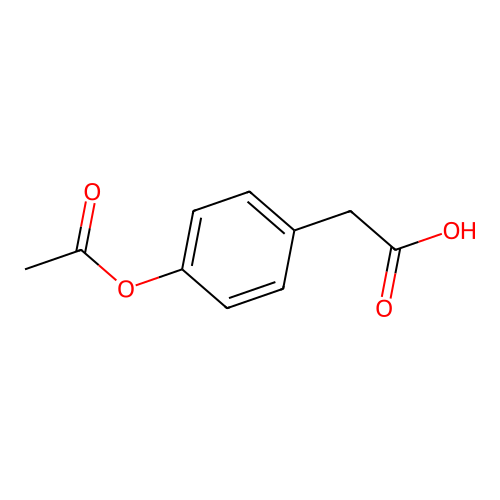 2-(4-(Acetyloxy)phenyl)acetic acid structure