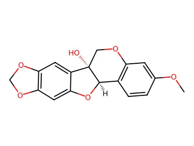 豌豆素 structure