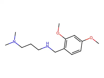 N'-(2,4-dimethoxybenzyl)-N,N-dimethylpropane-1,3-diamine structure