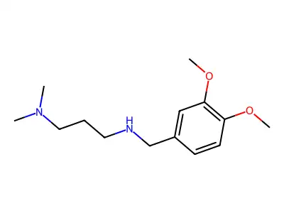 N'-(3,4-dimethoxybenzyl)-N,N-dimethylpropane-1,3-diamine structure