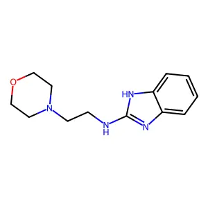 N-(2-morpholin-4-ylethyl)-1H-benzimidazol-2-amine structure