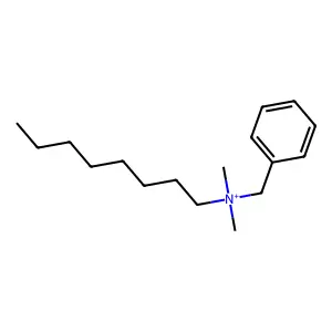 Benzyldimethyloctylammonium structure