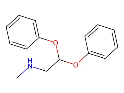 N-methyl-2,2-diphenoxyethanamine structure
