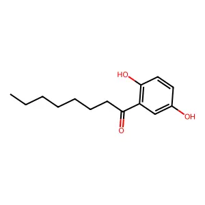 1-Octanone, 1-(2,5-dihydroxyphenyl)- structure