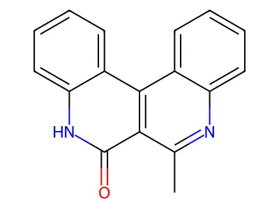 Dibenzo(c,f)(2,7)naphthyridin-6(5H)-one, 7-methyl- structure