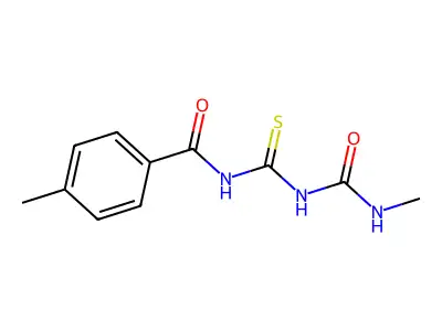 1-Methyl-4-{[({[(methylamino)carbonyl]amino}carbothioyl)amino]carbonyl}benzene structure