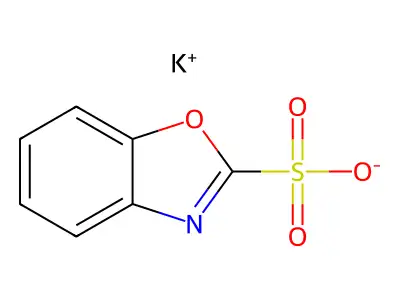 Potassium 1,3-benzoxazole-2-sulfonate structure