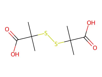 Propanoic acid, 2,2'-dithiobis(2-methyl- structure