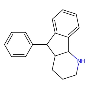 (4a-alpha,5-alpha,9b-alpha)-2,3,4,4a,5,9b-Hexahydro-5-phenyl-1H-indeno(1,2-b)pyridine structure